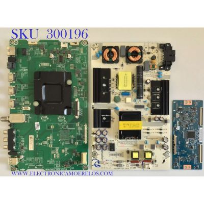 KIT DE TARJETAS PARATV SHARP / MAIN 239374 / RSAG7.820.7350/ROH / FUENTE 208961 / RSAG7.820.6666/ROH / T-CON 5550T32C10 / 55.50T32.C10 / PANEL HD500K3U53\S2\XP\BBY\GM\ROH / MODELO LC-50LBU591U